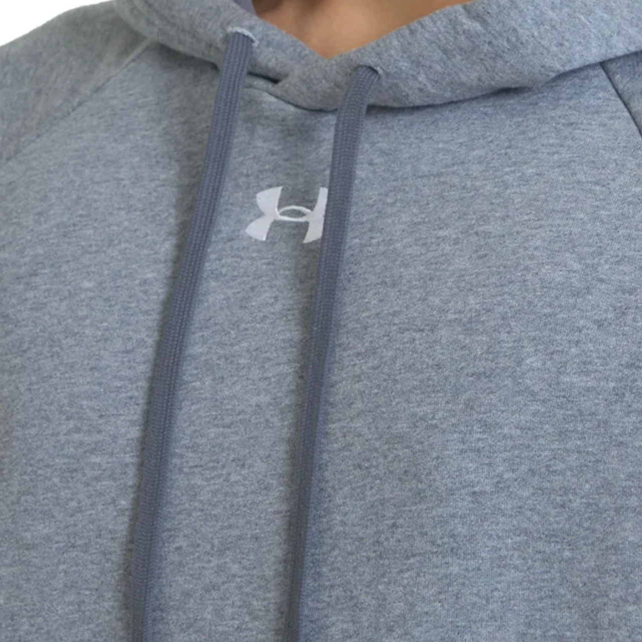 Under Armour Rival Fleece Hoodie Grau – Center Logo