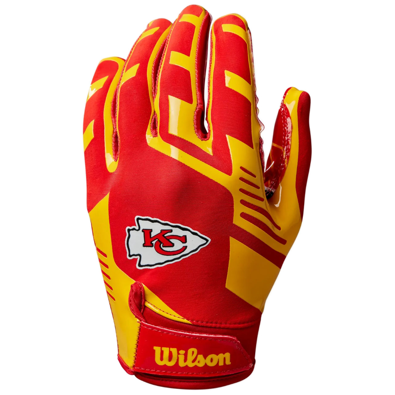 Wilson NFL Stretch Fit Football Gloves - Kansas City Chiefs Wilson NFL Stretch Fit Football Gloves - Kansas City Chiefs