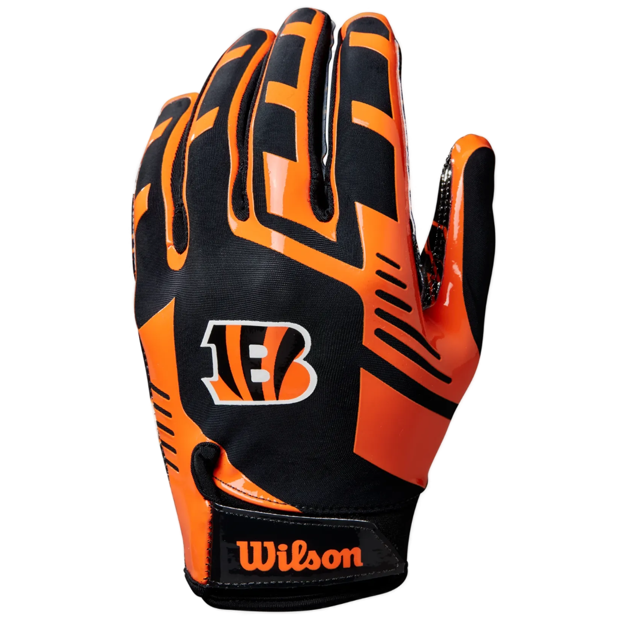 Wilson NFL Stretch Fit Football Gloves - Cincinnati Bengals Wilson NFL Stretch Fit Football Gloves - Cincinnati Bengals