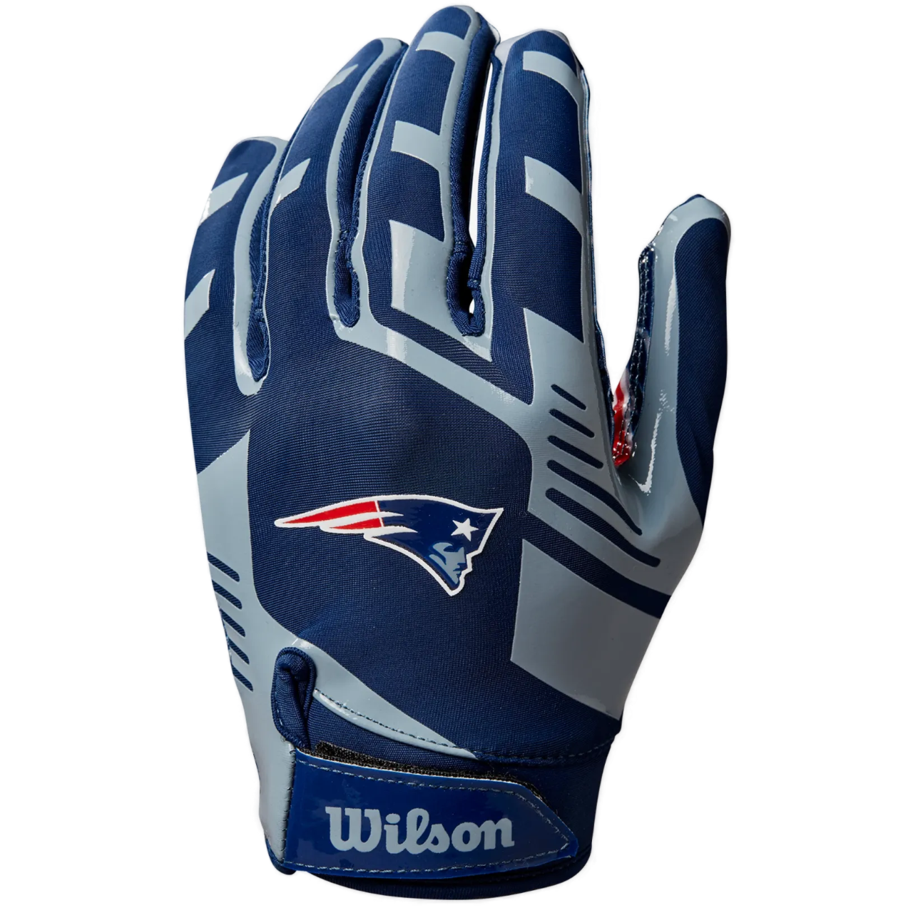Wilson NFL Stretch Fit Football Gloves - New England Patriots Wilson NFL Stretch Fit Football Gloves - New England Patriots