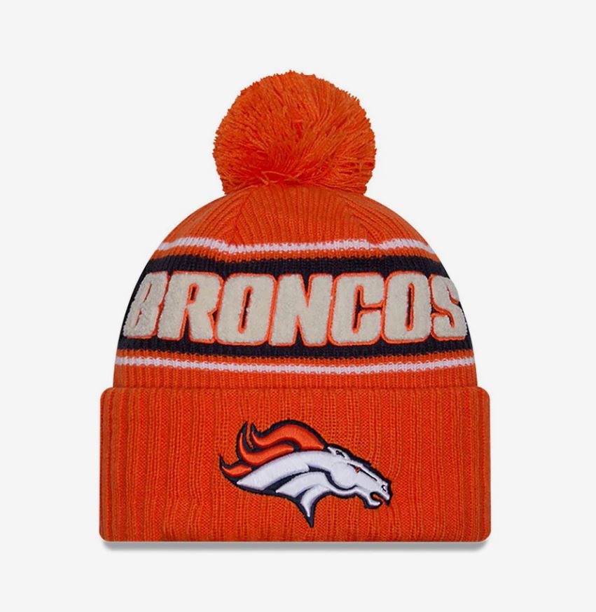 New Era Denver Broncos Sideline 2024 Bommelmütze