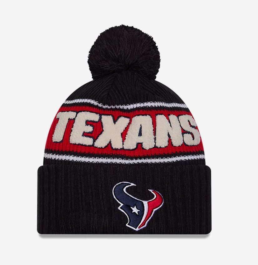 New Era Houston Texans Sideline 2024 Bommelmütze