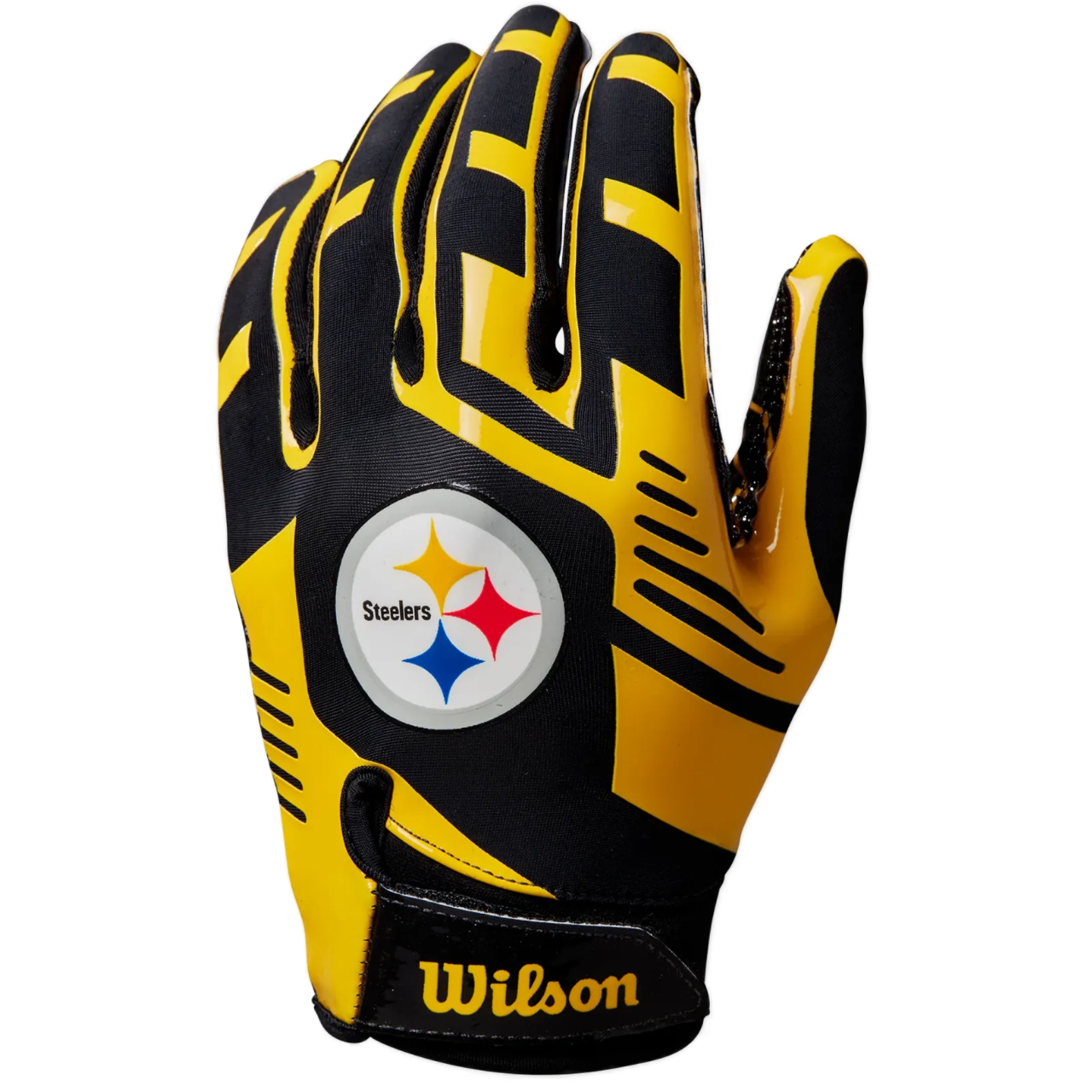 Wilson NFL Stretch Fit Football Goves - Pittsburgh Steelers Wilson NFL Stretch Fit Football Goves - Pittsburgh Steelers