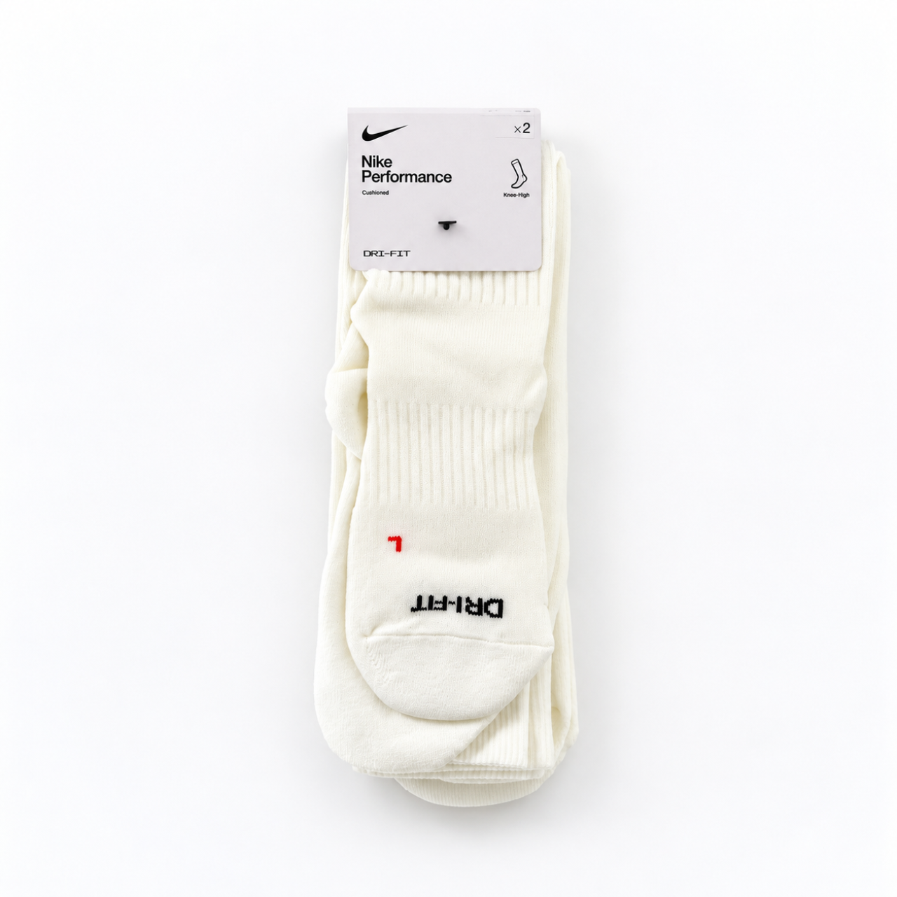 Nike Over the Calf Socks - Creme Weiß (2 Paar)
