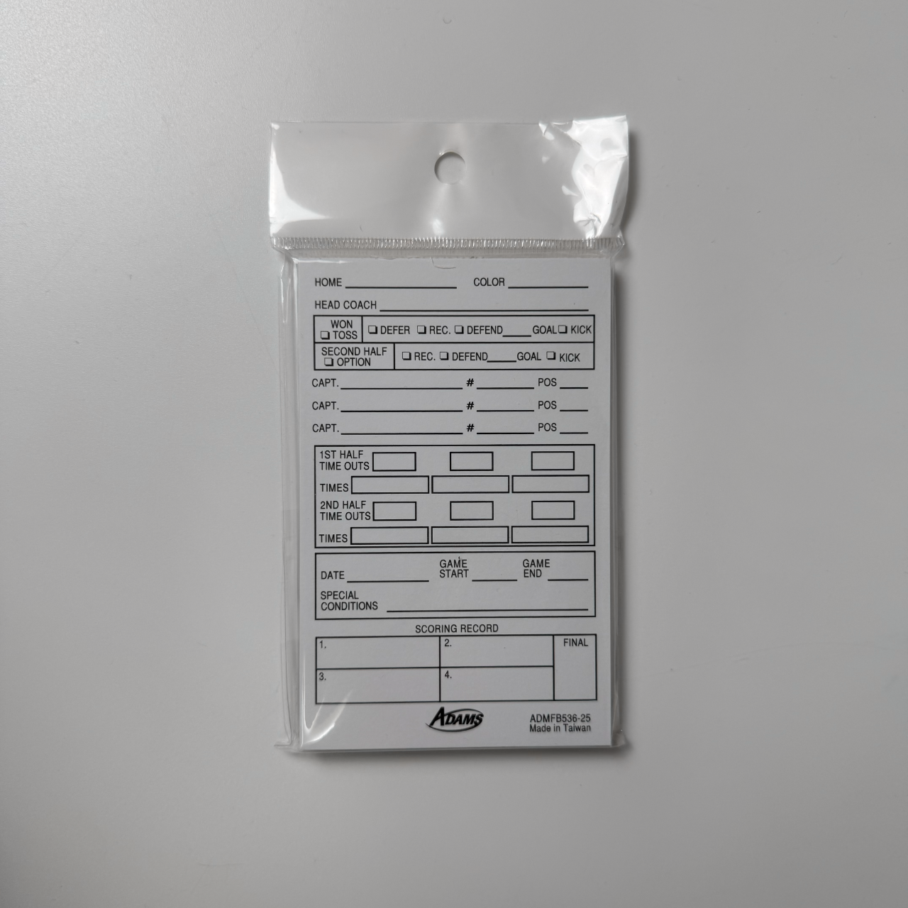 Official Referee Throw Away Card - 25 Stk.