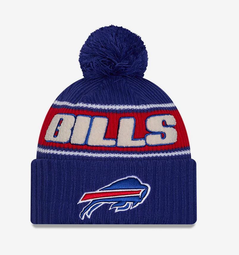 New Era Buffalo Bills Sideline 2024 Bommelmütze