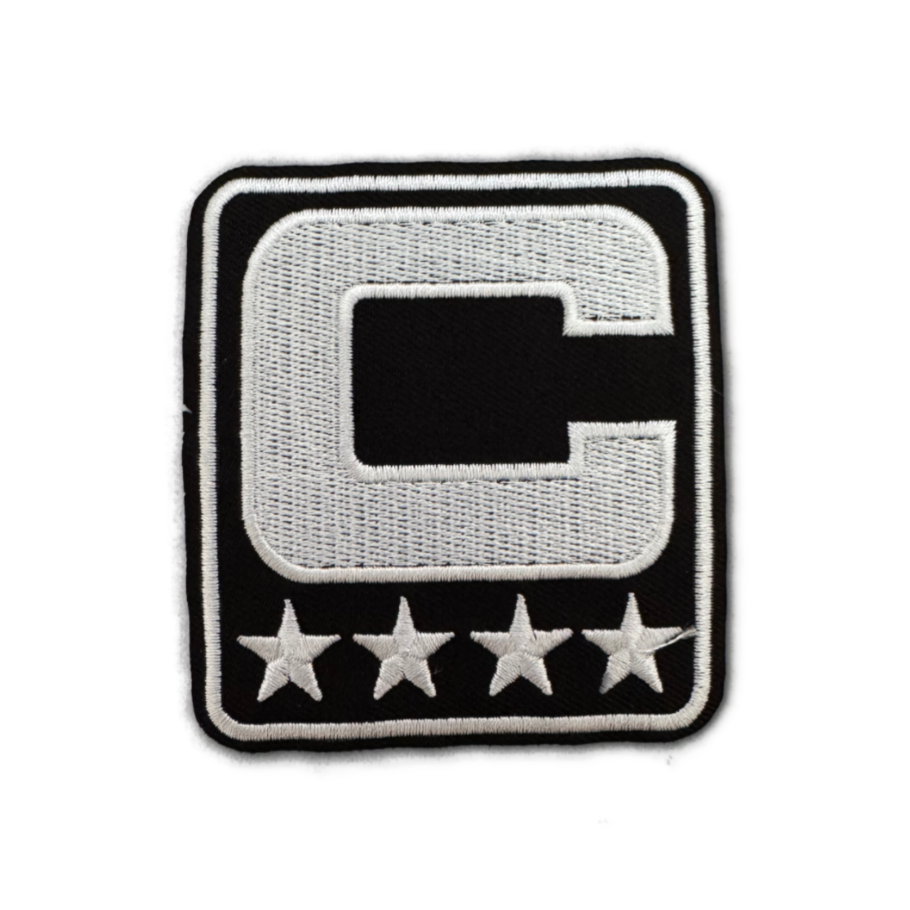 Iron on Captain Patches - Schwarz/Weiß